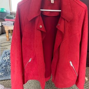 Philosophy Scarlet Blazer with Silver Accents